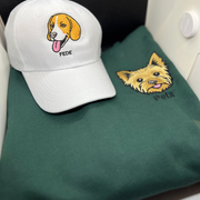 Poleron canguro personalizado con la cara y nombre de tu mascota 🐾