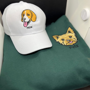 Jockey personalizado con el rostro y nombre de tu mascota