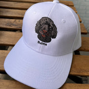 Jockey personalizado con el rostro y nombre de tu mascota